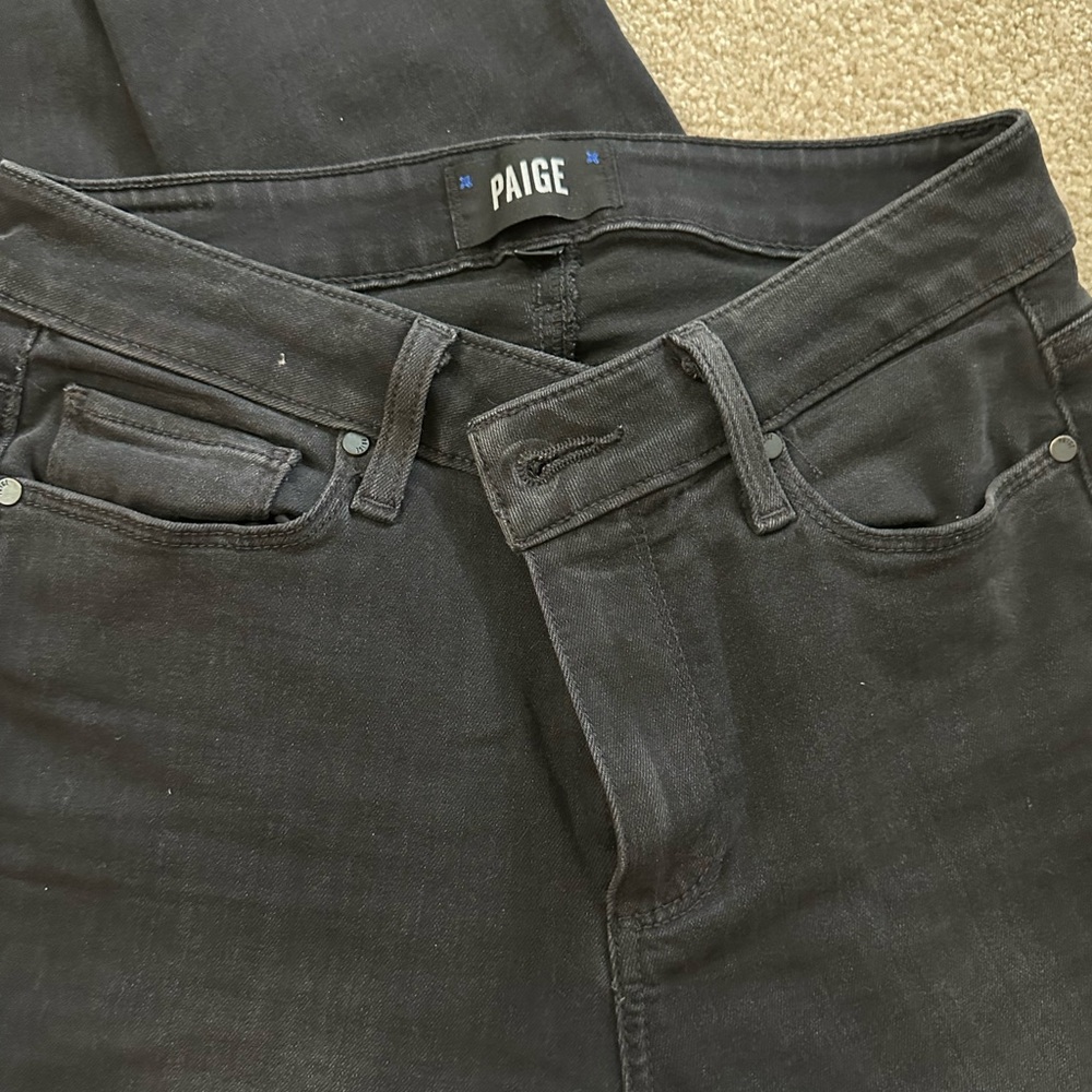 Paige Black Jeans 25
